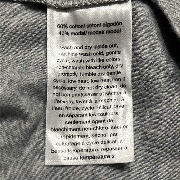 Tommy Hilfiger Heather Grey Heart Short Sleeve T Shirt Sz L - Picture 5 of 9